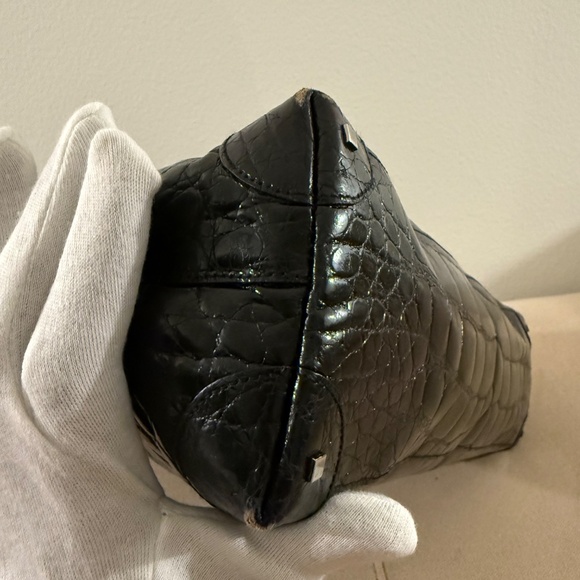 RARE Vintage Gucci (Tom Ford Era) Croco Top Handle Brief - Picture 9 of 15